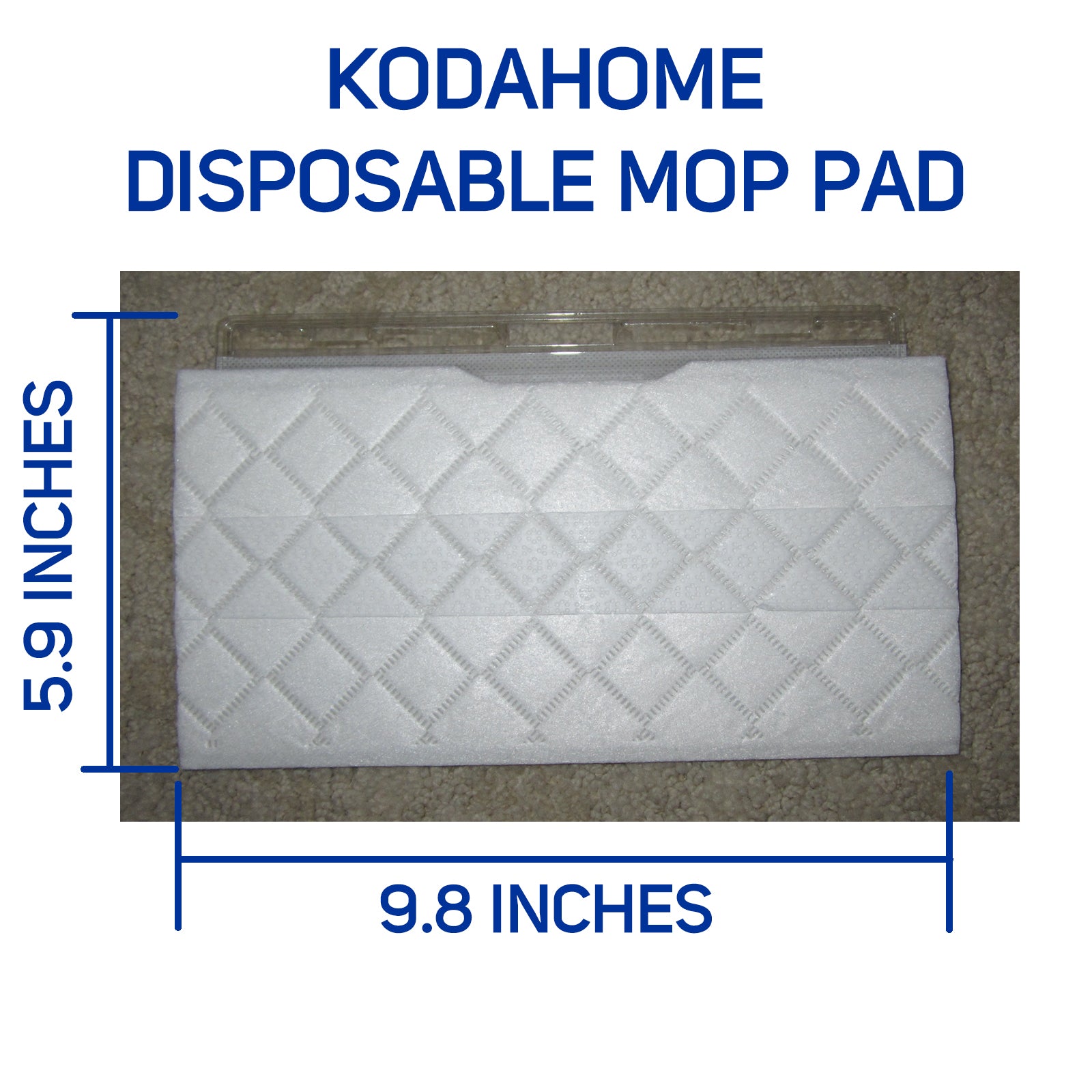 Kodahome Mop Pad Replacement for Shark VACMOP - White 36 pcs